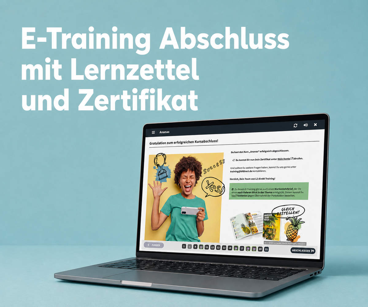 A TEST - Markenlehrbrief Ananas